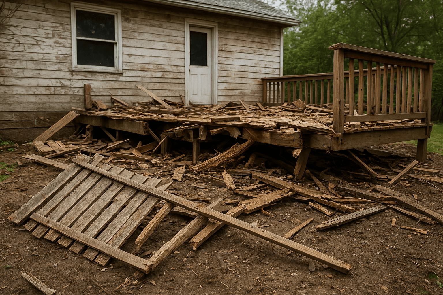 Light Demolition Services for fences, decks, and hot tubs 